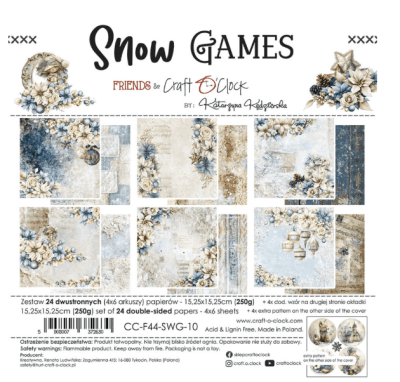 Craft O`Clock 6x6 Paper set - Snow Games