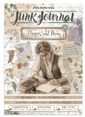 Stamperia Junk Journal A4 - Flowers and Poems