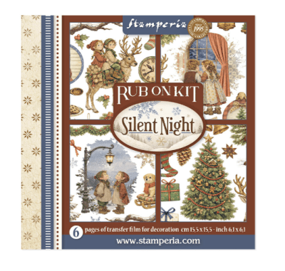 Stamperia Rub On Kit - Silent Night