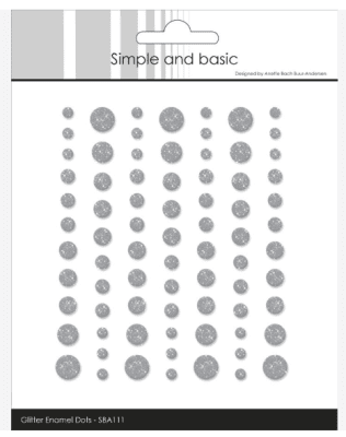 Simple and Basic Glitter Enamel Dots - Concrete 