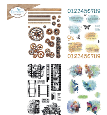 Elizabeth Craft design Rub Ons - Layers of Time 