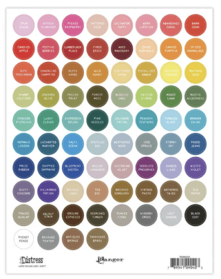 Tim Holtz Distress Large Round Label Sheet White 