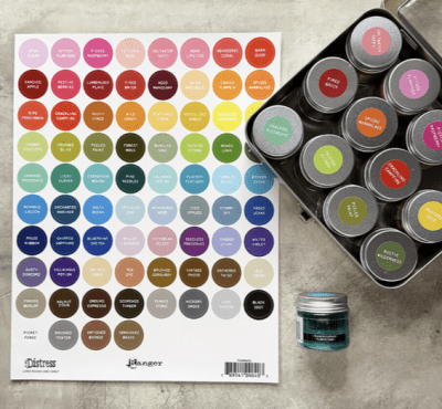 Tim Holtz Distress Large Round Label Sheet White 