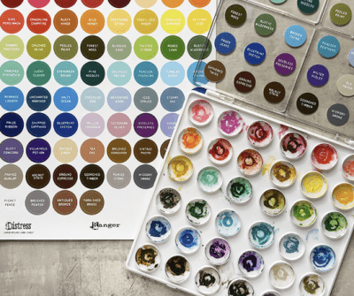 Tim Holtz Distress Large Round Label Sheet White 