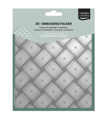 Vaessen 3D Embossing Folder - Stitched
