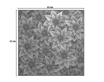 Vaessen 3D Embossing Folder - Christmas Rose