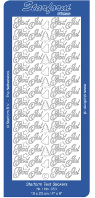 Stickers God Jul - Guld
