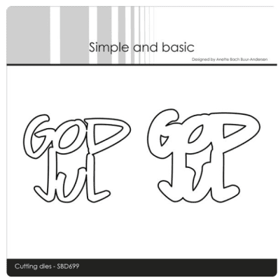 Simple and Basic dies - God Jul