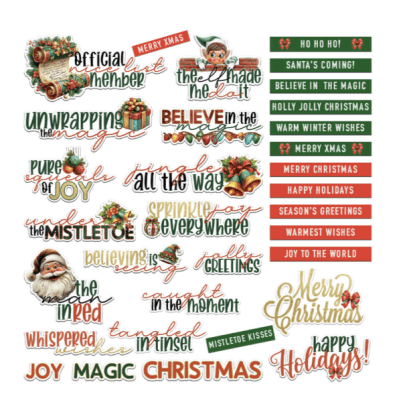 49 and Market Chipboard Set - Jolly Jingles