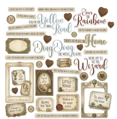 49 and Market Chipboard Set - Chronicles of Oz