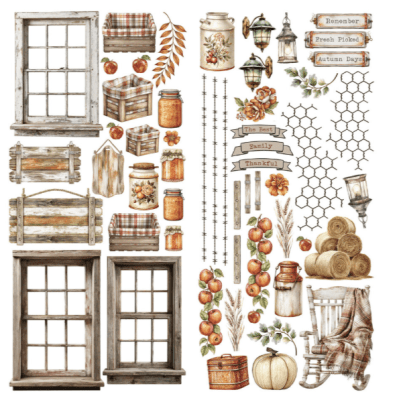 49 and Market Laser Cut Elements - Seasons Bounty