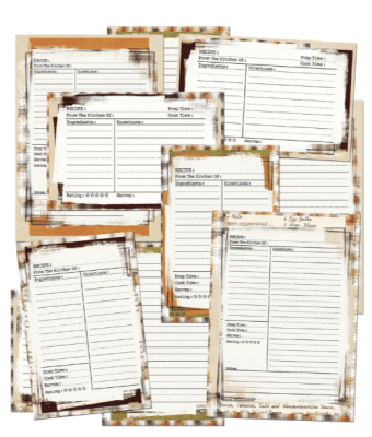 49 and Market Recipe Cards - Seasons Bounty