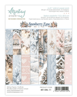 MIntay Papers 6x8 Add-On Paper Pack - Snowberry Lane 