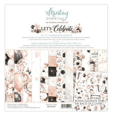 MIntay Paper 12x12 Paper Pack - Lets Celebrate
