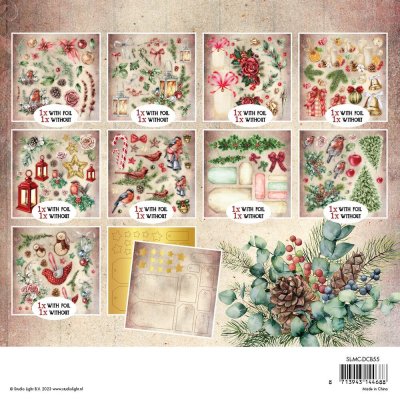 Studio Light 8x8 Paper Elements Die-Cut Block - Magical Christmas 