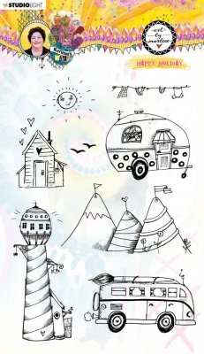 Art By Marlene Clear Stamps - Happy Holiday