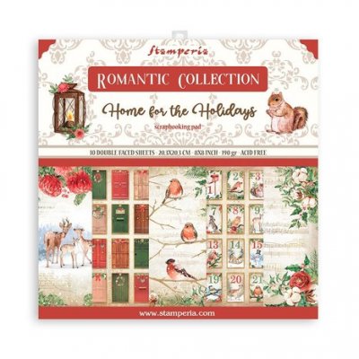 Stamperia Paper pack 8x8 - Home for the Holidays