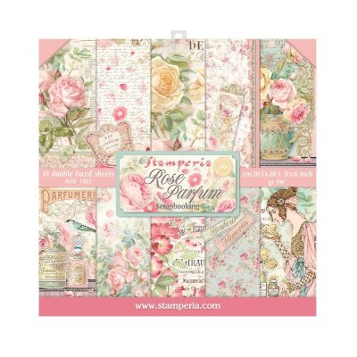 Stamperia Paper Pack 8x8 - Rose Parfum 