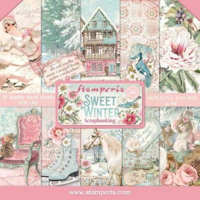 Stamperia Paper pad 6x6 - Sweet Winter