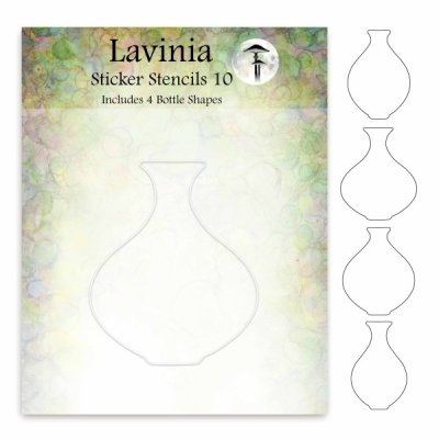  Lavinia Sticker Stencils 10 - 4 Bottle Shapes