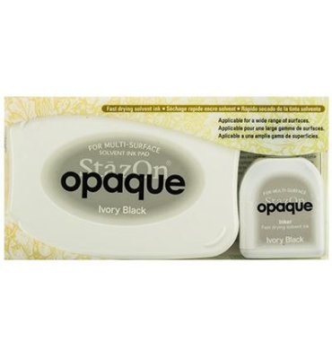 Stazon Opaque - Ivory Black