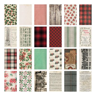 Tim Holtz Idea-Ology Backdrops Paper Pad - Christmas 2023