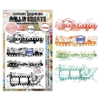 AALL And Create A6 Stamp Set - Torn Prints