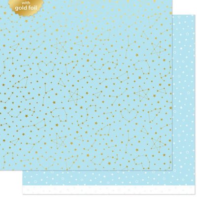 Lawn Fawn Papper 12x12 - Twinkling Blue