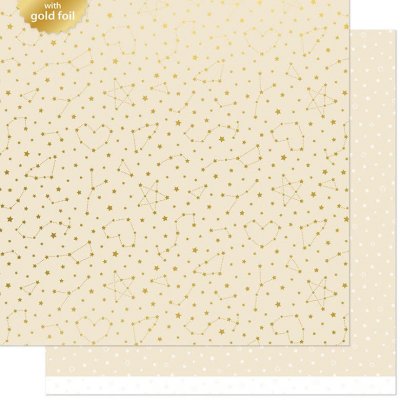 Lawn Fawn Papper 12x12 - Twinkling Cream