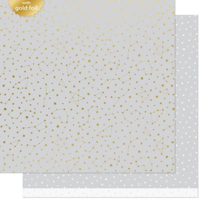 Lawn Fawn Papper 12x12 - Twinkling Grey