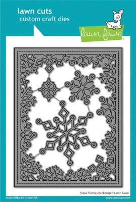 Lawn Fawn Dies - Snow Flurries Backdrop