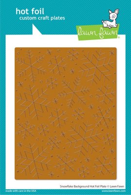 Lawn Fawn Hot Foil plates - Snowflake Background