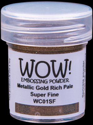 WOW! Embossing Powder Metallics - Gold Rich Pale Super Fine