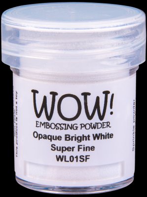 WOW! Embossing Powder Opaque Whites - Bright White Super Fine