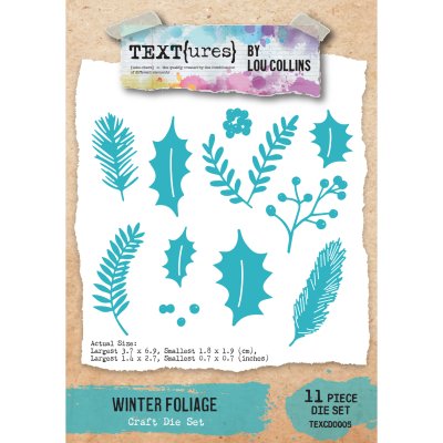 Arden Creative TEXT{ures} Winter Foliage Craft Die Set
