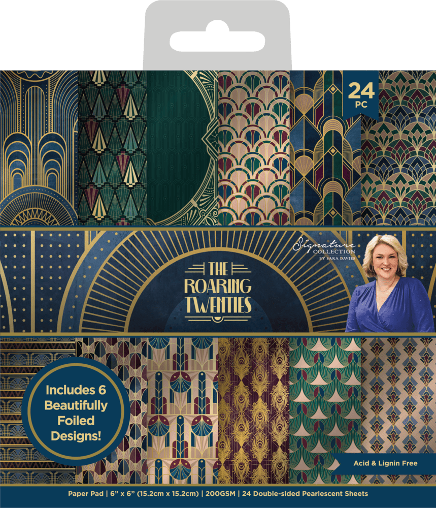 Crafters Companion Paper pad 6x6 The Roaring Twenties